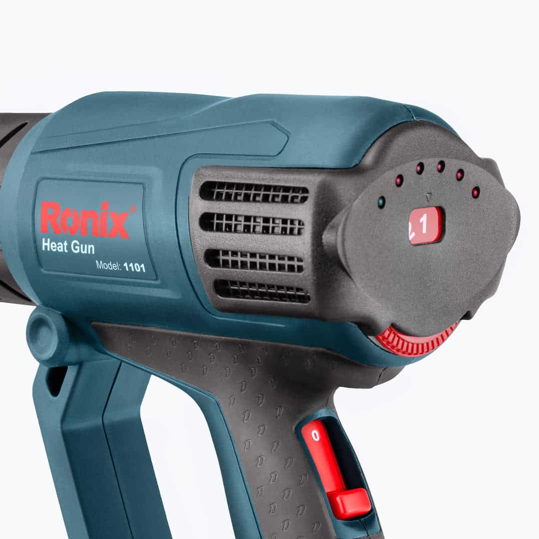 Pistol cu aer cald, 2000W, 1kG, 9 setari de caldura, 5 duze - imagine 2