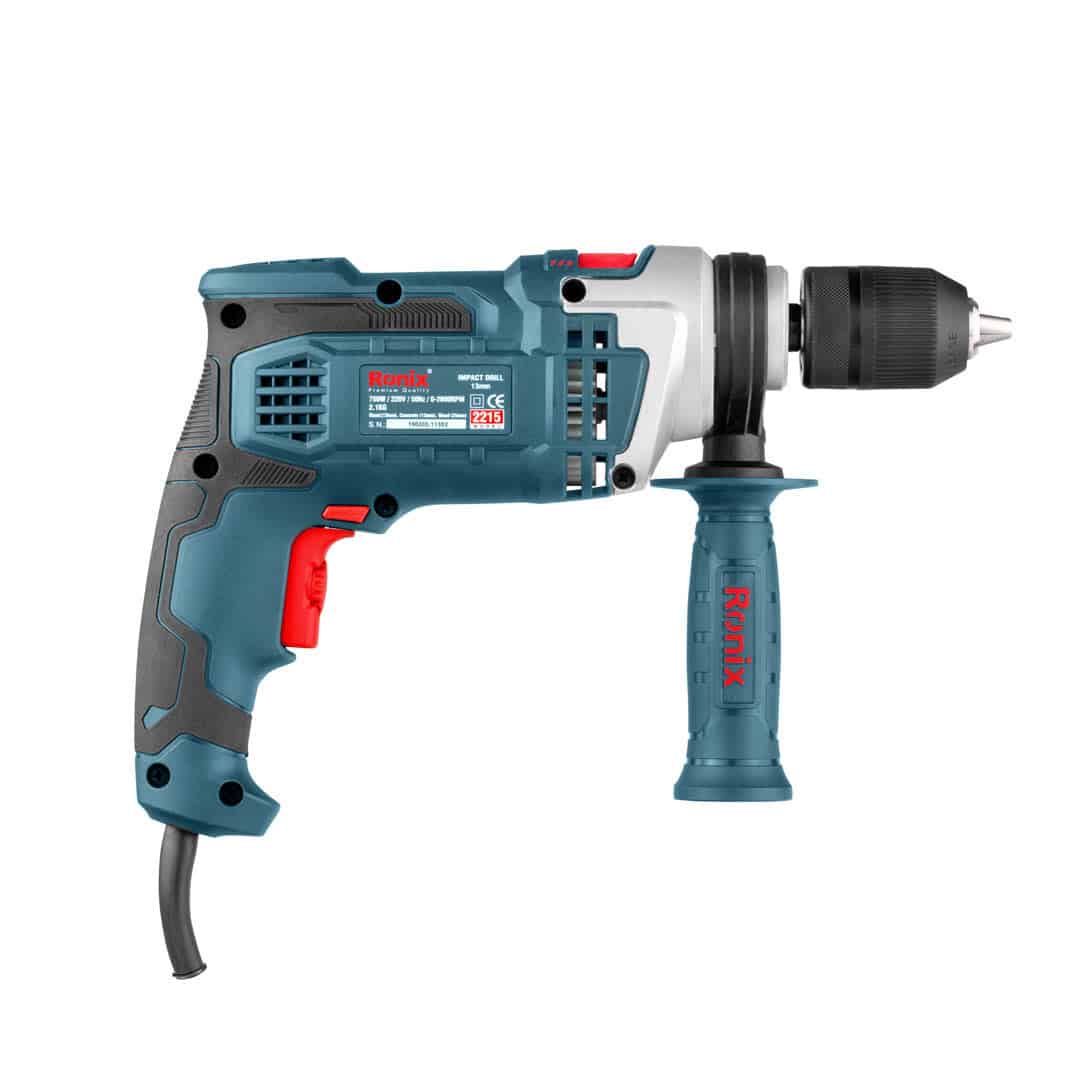 Bormasina de impact cu mandrina fara cheie, 13 mm, 750 W - imagine 2